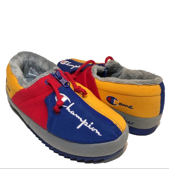 Men’s “Color Block” Champion slippers. Sizes 9 and 10. - Picture 2 of 5